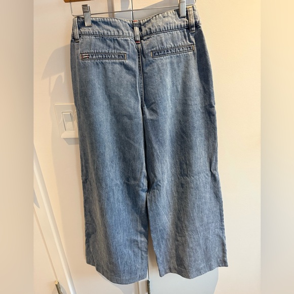 Alice + Olivia Wide-Leg Blue Jeans - Picture 7 of 12